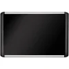 MasterVision SoftTouch 48 in. x 36 in. Aluminum Frame Fabric Surface Bulletin Board - Black