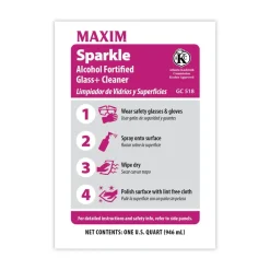 Maxim 32 oz. Bottle Safe-to-Ship RTU Sparkle Glass Cleaner (6/Carton)
