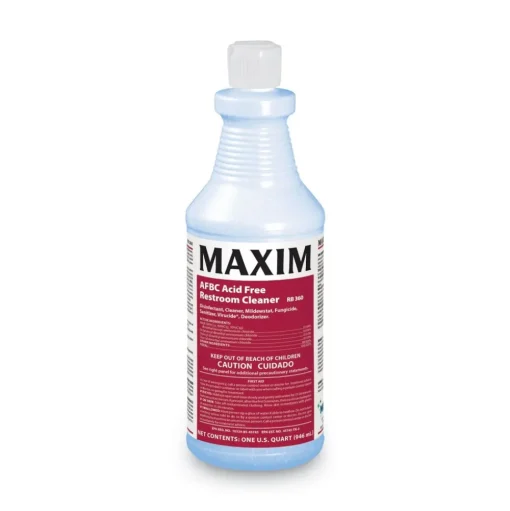 Maxim 32 oz. Bottle Safe-to-Ship AFBC Acid-Free Restroom Cleaner - Fresh Scent (6/Carton)