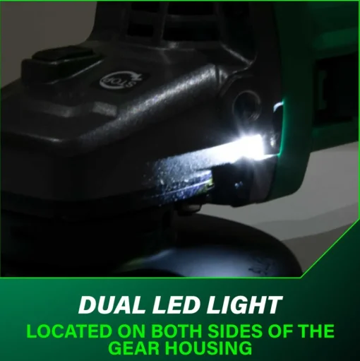 Metabo HPT G3612DVEQ6M 36V MultiVolt Lithium-Ion Brushless Variable Speed Slide Switch 4-1/2 in. Disc Angle Grinder (Tool Only)