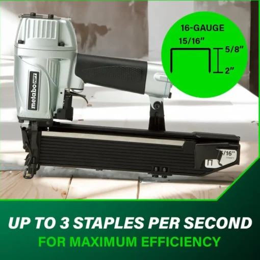 Metabo HPT N5021AM 16-Gauge 15/16 in. Wide Crown Stapler