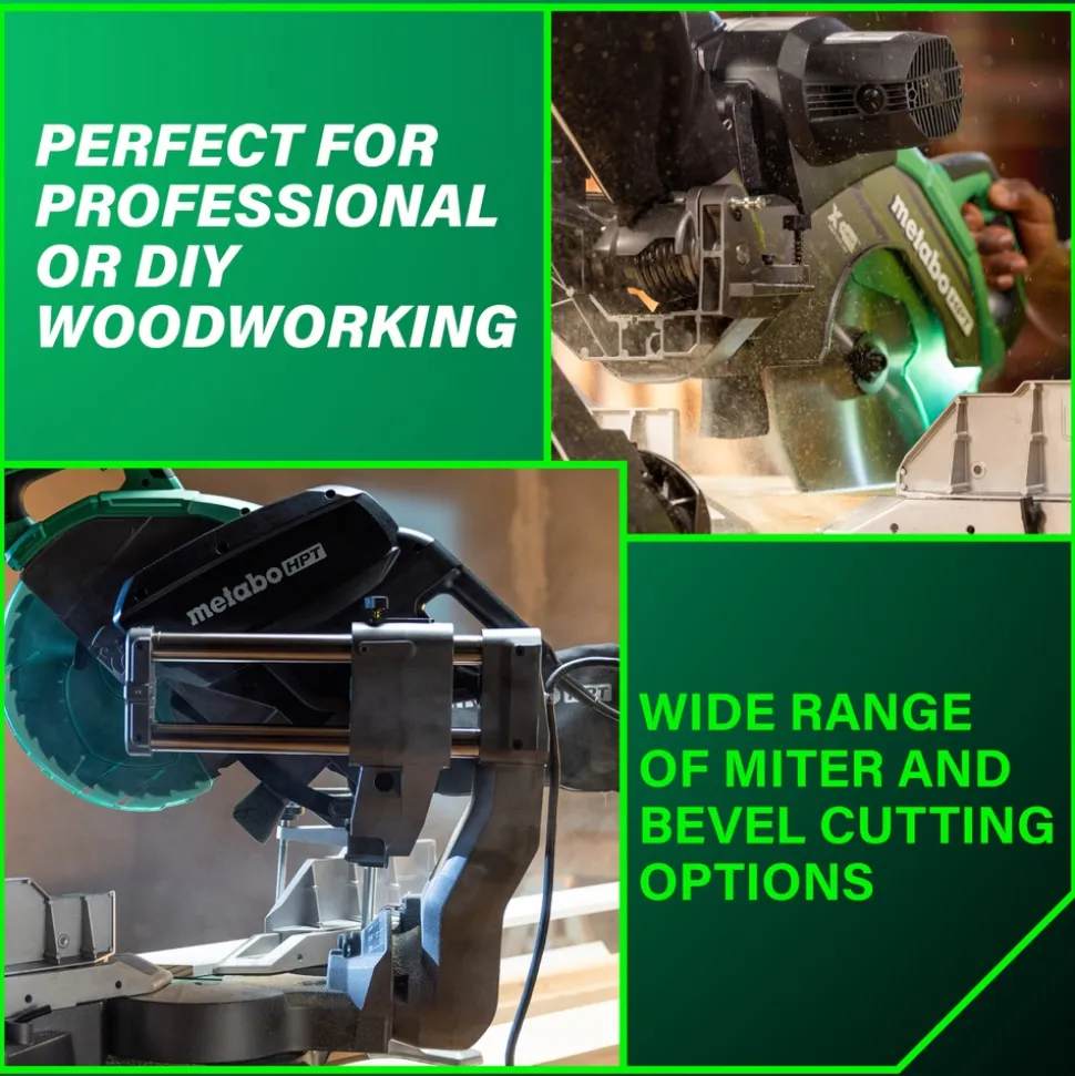 Metabo HPT 120V 15 Amp 12 in. Corded Dual Bevel Sliding Miter Saw