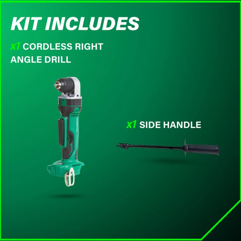 Metabo HPT 18V Lithium-Ion 3/8 in. Cordless Angle Drill (Tool Only)