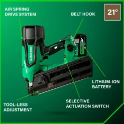 Metabo HPT 36V MultiVolt 3-1/2 in. Cordless Framing Nailer Kit (2.5 Ah)
