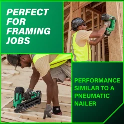 Metabo HPT 36V MultiVolt 3-1/2 in. Cordless Framing Nailer Kit (2.5 Ah)