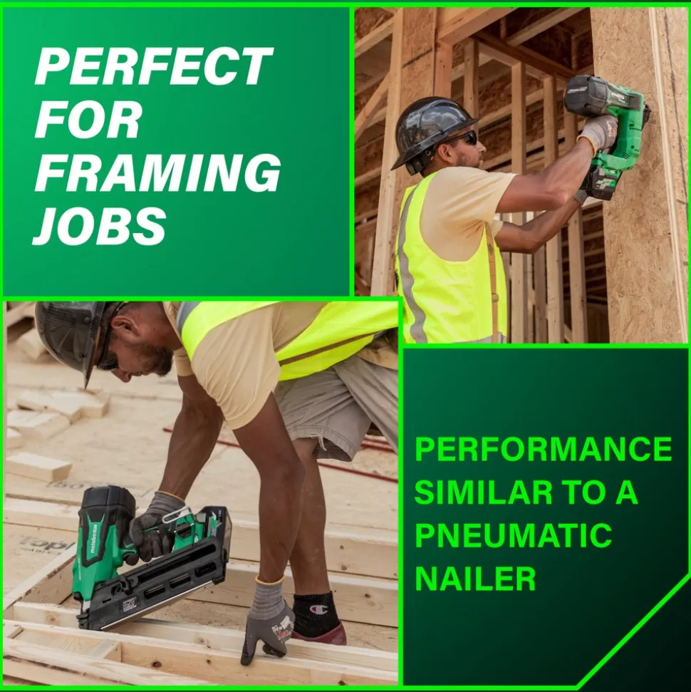 Metabo HPT 36V MultiVolt 3-1/2 in. Cordless Framing Nailer Kit (2.5 Ah)