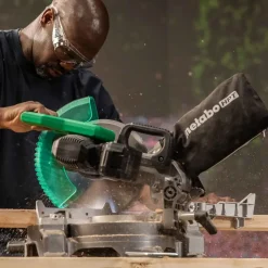 Metabo HPT 18V MultiVolt Brushless Lithium-Ion 10 in. Cordless Single Bevel Miter Saw Kit (5 Ah)