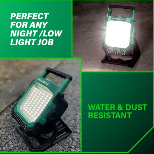 Metabo HPT 18V MultiVolt Lithium-Ion 4000 Lumen LED Cordless Work Light (Tool Only)