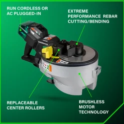 Metabo HPT VB3616DAM 36V MultiVolt Portable Cordless Rebar Bender/Cutter Kit (4 Ah)