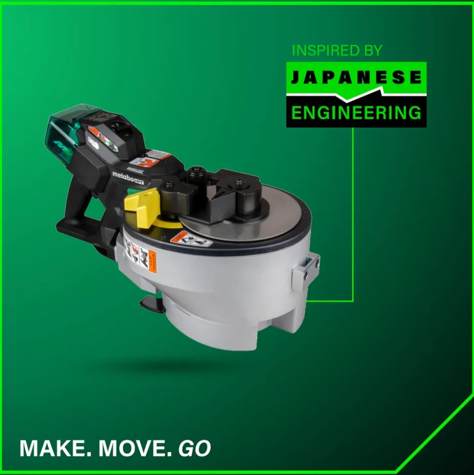 Metabo HPT VB3616DAM 36V MultiVolt Portable Cordless Rebar Bender/Cutter Kit (4 Ah)