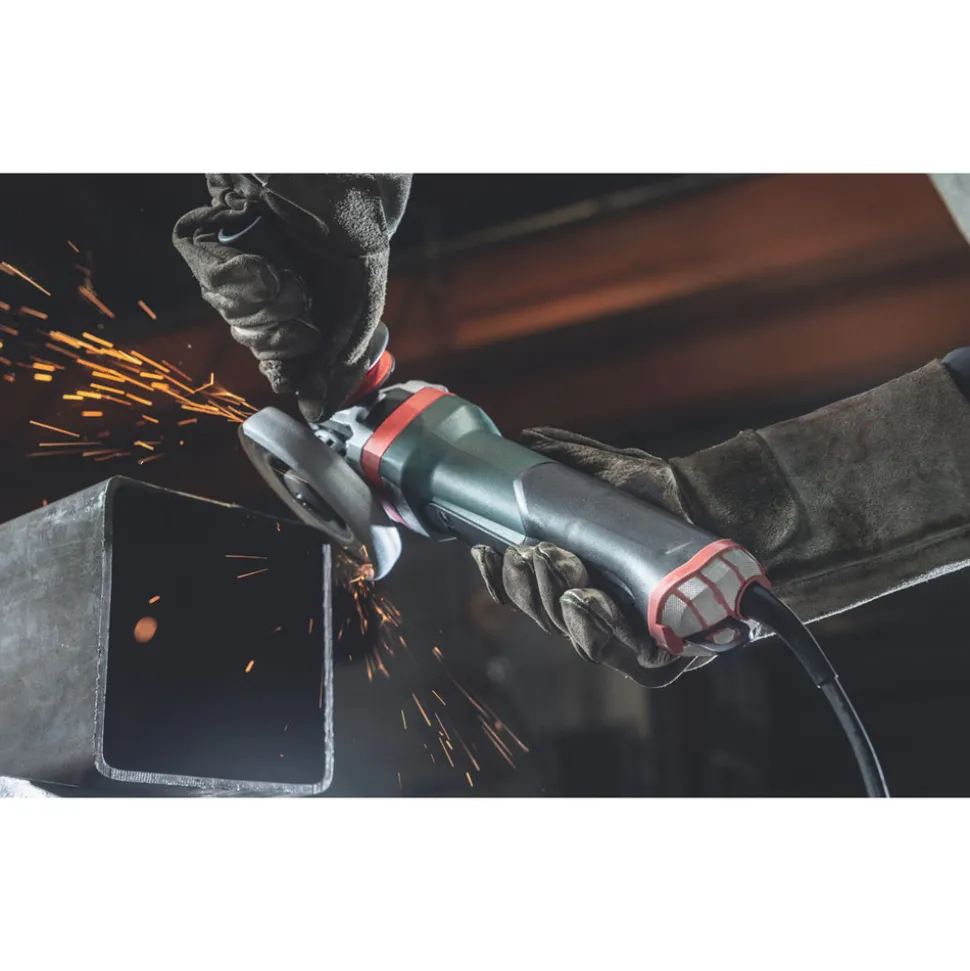 Metabo WEPBA 19-125 Q DS M-BRUSH 120V 14.5 Amp 5 in. Corded Brake Angle Grinder with Brake System