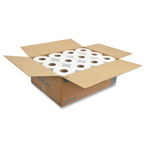 Morcon Paper MORSOFT UNIVERSAL ROLL TOWELS, 8-in X 350 FT, WHITE, 12 ROLLS/CARTON