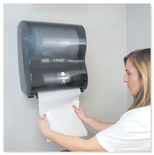 Morcon Paper VT1010 Valay 10 in. Roll Towel Dispenser - Black
