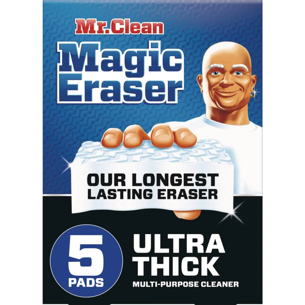 Mr. Clean 4.6 in. x 2.3 in. 1.2 in. Thick Ultra-Thick Magic Eraser - White (10/Carton)