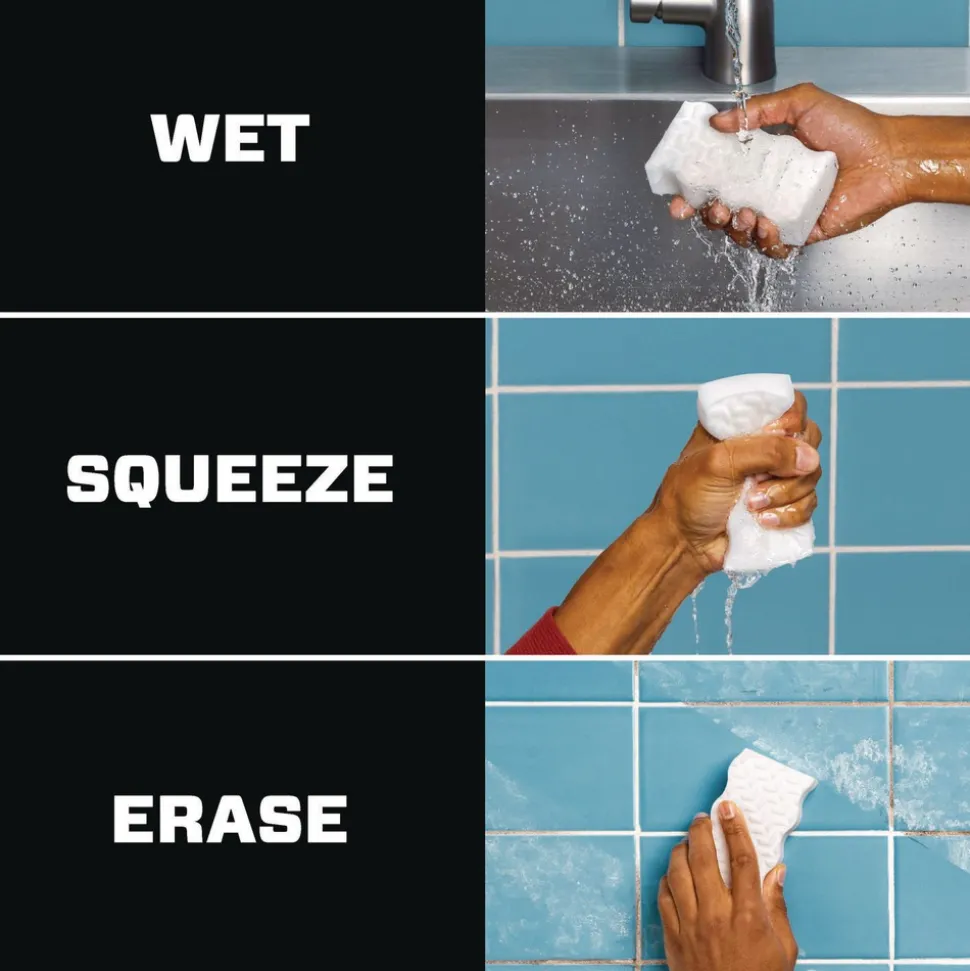 Mr. Clean 4.6 in. x 2.3 in. 1.2 in. Thick Ultra-Thick Magic Eraser - White (10/Carton)