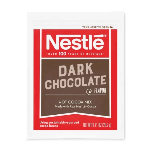 Nestle 12096919 0.71 oz Hot Cocoa Mix Packet - Dark Chocolate (300/Carton)