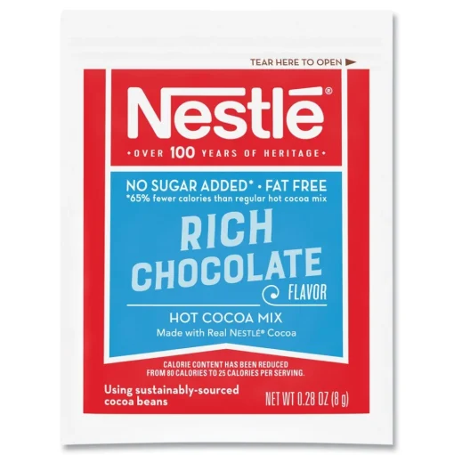Nestle 12240821 0.28 oz Hot Cocoa Mix Packet - Rich Chocolate (180/Carton)