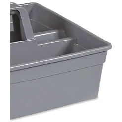 Nexstep Commercial Products MaxiRough Maid Caddies, 2 Compartments, 12 x 7, Gray