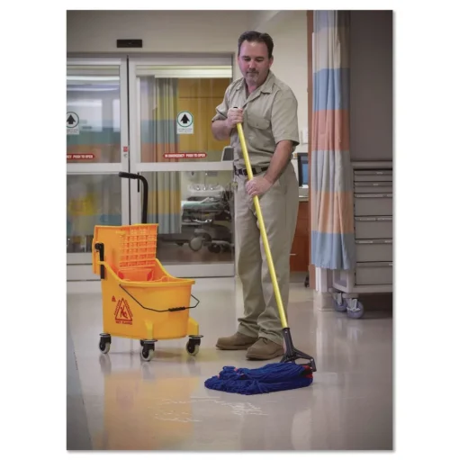 Nexstep Commercial Products MaxiPlus Microfiber Loop-End Mop, Microfiber, 24 oz, Blue