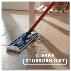 O-Cedar 9.25 in. x 4.38 in. H2prO Flat Mop Head Replacement - Blue/White (2/Pack, 6 Packs/Carton)