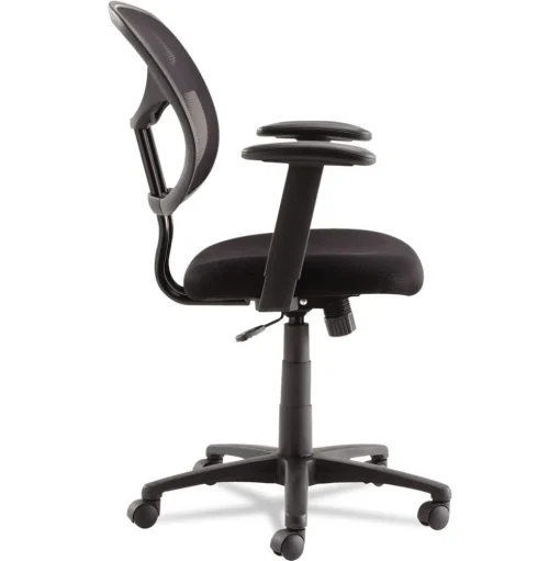 OIF Swivel/tilt Mesh Task Chair (Height Adjustable T-Bar Arms-Black/chrome)