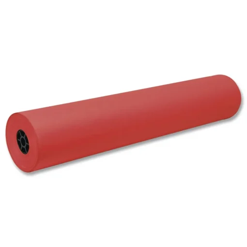 Pacon 36 in. x 1000 ft. 40 lb Cover Weight Decorol Flame Retardant Art Rolls - Cherry Red (1-Roll)