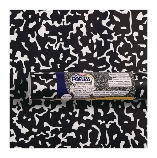Pacon Fadeless Paper Roll 50 lb Weight 47.25-in x 50 ft White/Black