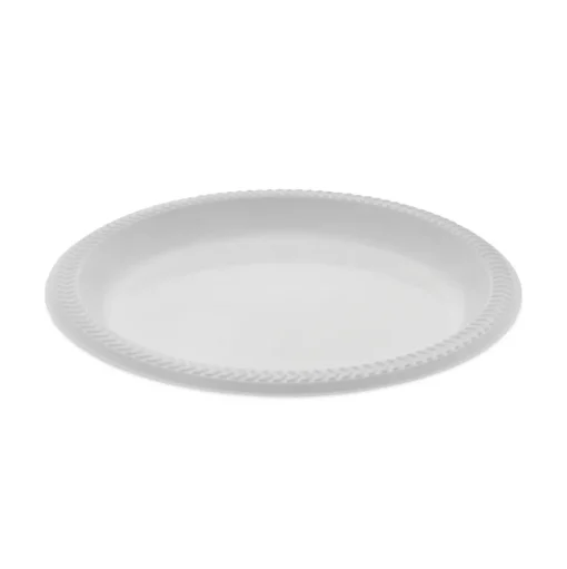 Pactiv Corp. 8.88 in. Diameter Meadoware Ops Dinnerware Plate - White (400/Carton)