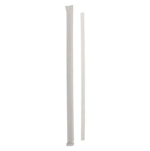 Pactiv Corp. 10.25 in. Giant Paper-Wrapped Straw - Translucent (1800/Carton)