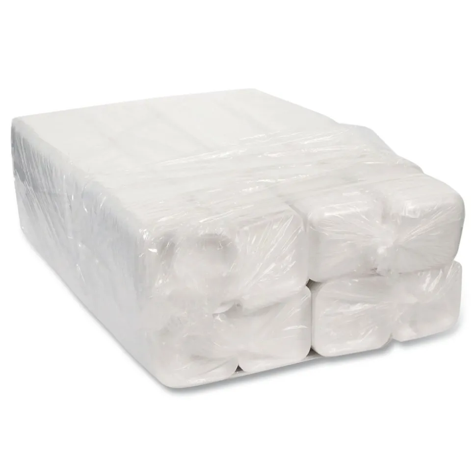 Pactiv Corp. 5.1 in. x 5.1 in. x 0.65 in. #1S Foam Supermarket Tray - White (1000/Carton)