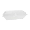 Pactiv Corp. 9.75 in. x 5 in. x 3.25 in. Foam Hinged Lid Containers - White (560/Carton)