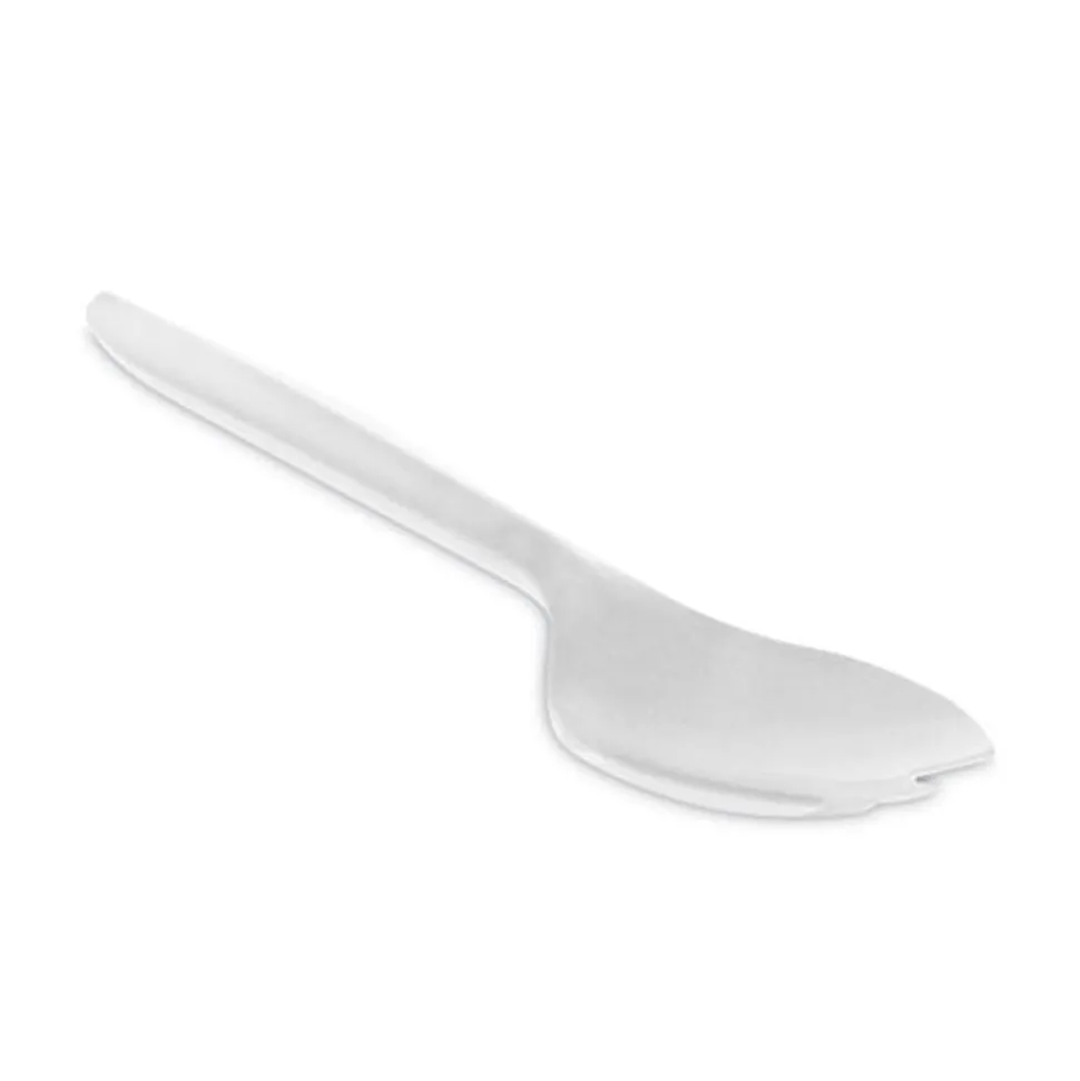 Pactiv Corp. Fieldware Mediumweight Spork Cutlery - White (1,000/Carton)