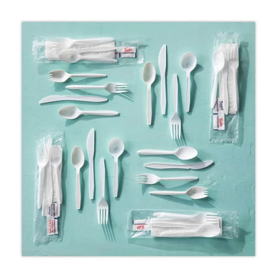 Pactiv Corp. Fieldware Mediumweight Spork Cutlery - White (1,000/Carton)