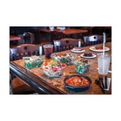 Pactiv Corp. YCA910240000 EarthChoice 24 oz. Recycled PET Hinged Container - Clear (280/Carton)