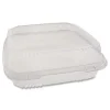 Pactiv Corp. YCI811100000 Clearview Smartlock 9.22 in. x 8.88 in. x 2.91 in. Hinged Lid Containers - Clear (200/Carton)