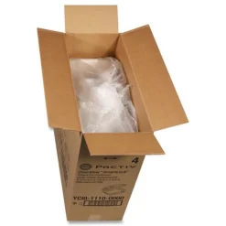 Pactiv Corp. YCI811100000 Clearview Smartlock 9.22 in. x 8.88 in. x 2.91 in. Hinged Lid Containers - Clear (200/Carton)