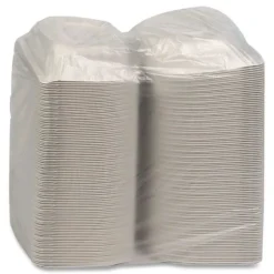 Pactiv Corp. YCN806000000 EarthChoice SmartLock 6 in. x 6 in. x 3.1 in. Microwaveable MFPP Hinged Lid Containers - White (400/Carton)