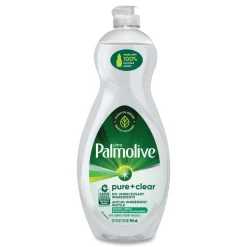 Palmolive 32.5 oz. Bottle Pure plus Clear Dishwashing Liquid - Spring Fresh (9/Carton)