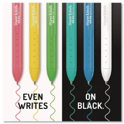 Paper Mate InkJoy Gel Bright Gel Pen Retractable Medium 0.7 mm Assorted Ink Assorted Barrel 10/Pack