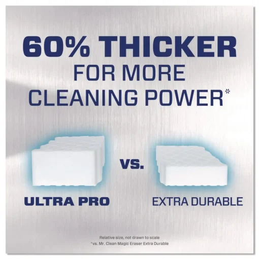P&G Pro Magic Eraser Ultra Pro Multi-Purpose Cleaner 4.72 x 1.38 x 2.56 Thick White (26/Carton)