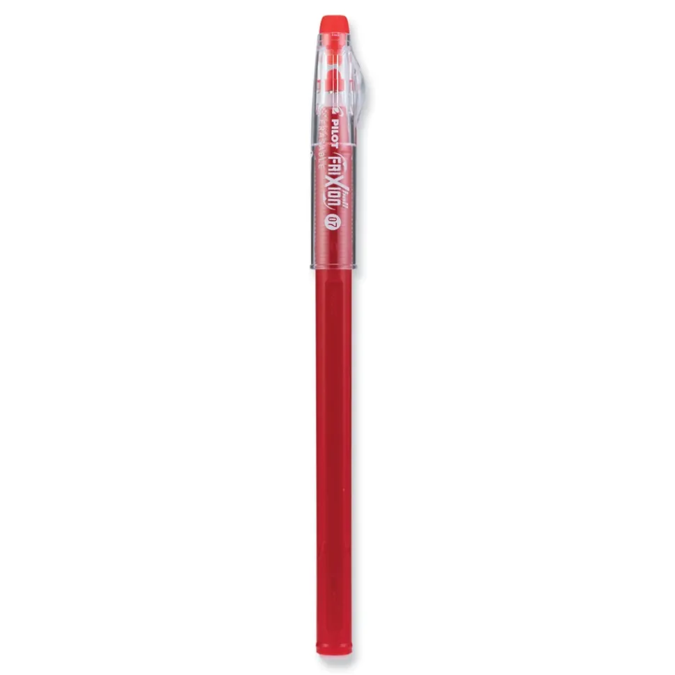 Pilot FriXion ColorSticks Fine 0.7 mm Erasable Gel Pen - Red Ink/Red Barrel (1-Dozen)