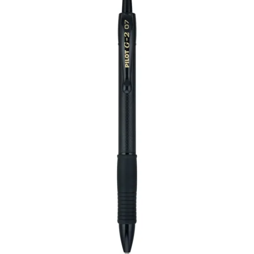 Pilot G2 Edge Premium Fine 0.7 mm Gel Pen - Black Ink/Black Barrel (36/Pack)