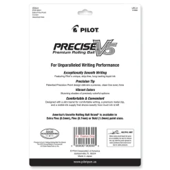 Pilot Precise V5 Fine 0.5 mm Rollerball Pen - Assorted Ink and Barrel Colors (12/Pack)