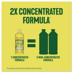 Pine-Sol 14 oz. Bottle Concentrated Multi-Surface Cleaner - Lemon Fresh Scent (12/Carton)