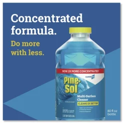 Pine-Sol 80 oz. CloroxPro Concentrated Multi-Surface Cleaner - Sparkling Wave Scent (3/Carton)
