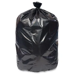 Pitt Plastics 38 in. x 58 in. 1.7 mil 60 gal. Eco Strong Plus Can Liners - Black (100/Carton)