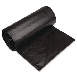 Pitt Plastics Eco Strong Can Liners 60 gal 1.35 mil 38-in x 58-in Black Perforated Roll 100/Carton