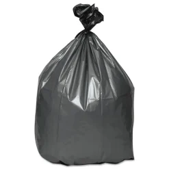 Platinum Plus 33 Gallon 1.35 mil 33 in. x 40 in. Can Liners - Gray (50/Carton)