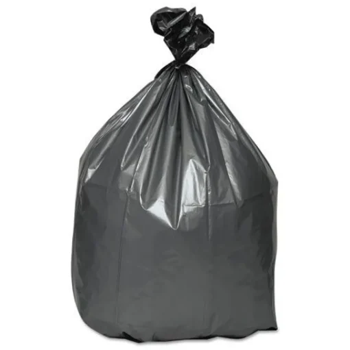Platinum Plus 39 in. x 56 in. 60-Gallon 1.55 mil. Can Liners - Gray (50/Carton)