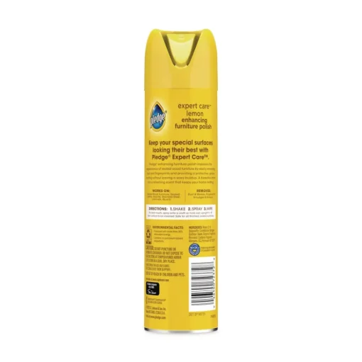 Pledge 9.7 oz. Aerosol Spray Furniture Polish - Lemon (6/Carton)